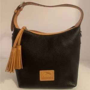 Dooney & Bourke Black Leather Paige Hobo